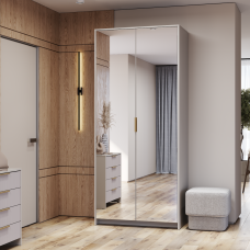 Шкаф 2-х створчатый с зеркалом "Пандора" Шкаф 2-х створчатый с зеркалом "Пандора"