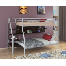 Двухъярусная кровать Толедо 1П Цвет корпуса Серый, Цвет фасада Венге